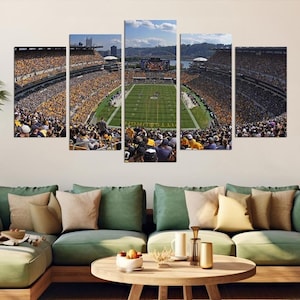 Heinz Field Stadium Wall Art Design, Pittsburgh Canvas Print Decoration, Stadium Modern Home Decor, Artwork Poster