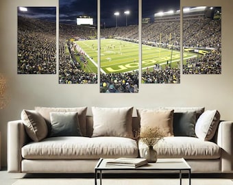 Autzen Oregon Stadium Large Wall Art, Oregon Canvas Print Design, Oregon USA Picture, Teen Room Decor Gift for men