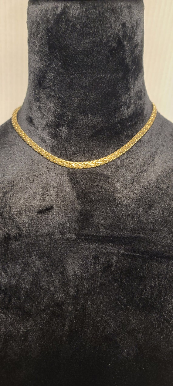 Givenchy 12K gold plated vintage 5mm, 16" choker n