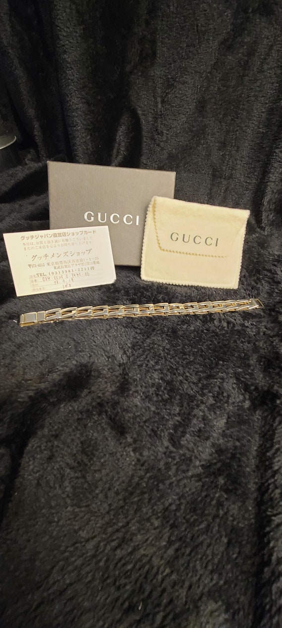 Authentic vintage Gucci sterling silver bracelet