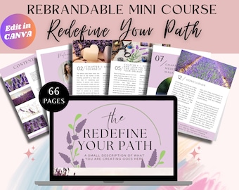 Done For You Redefine Your Path Brandable Coaching Program, Workbook, Ebook | Content for Life Coaches,Visualization, Goal, Meditation Coach