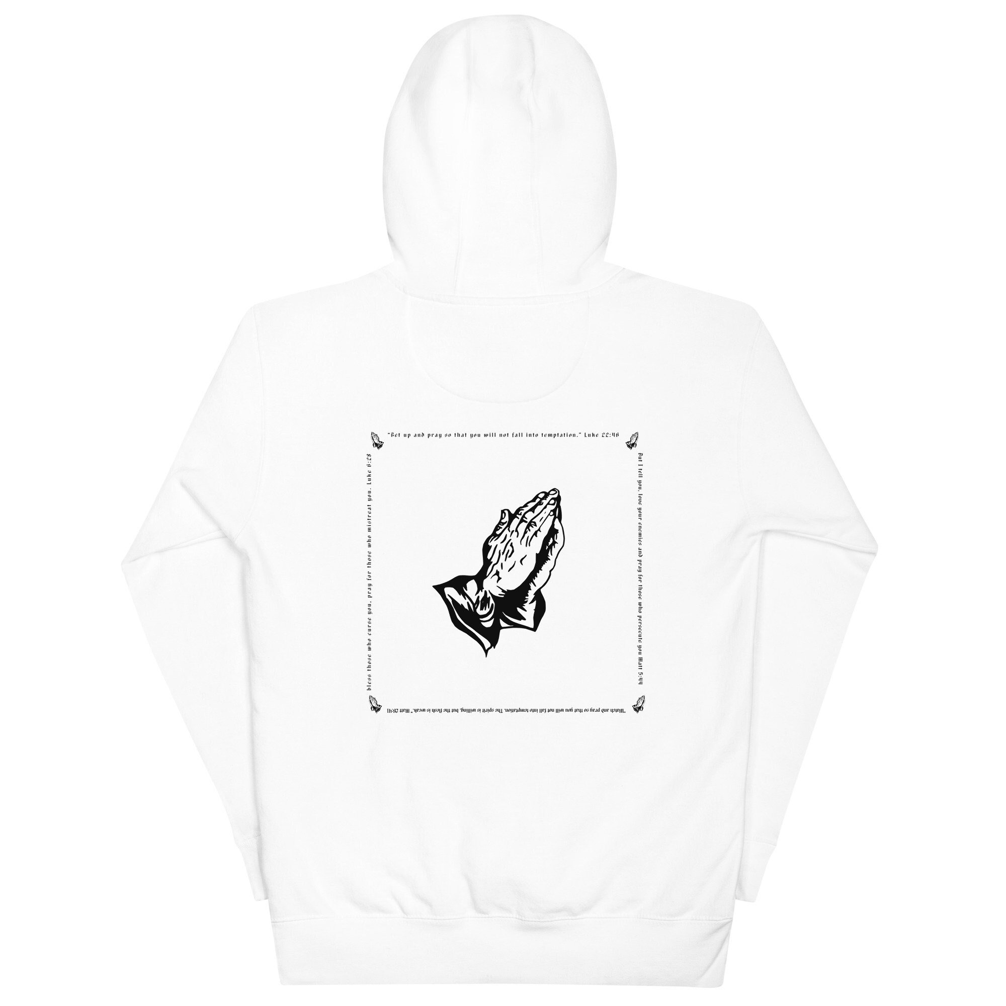 Sudadera con capucha PRAY blanca de edicion limitada Etsy Espana