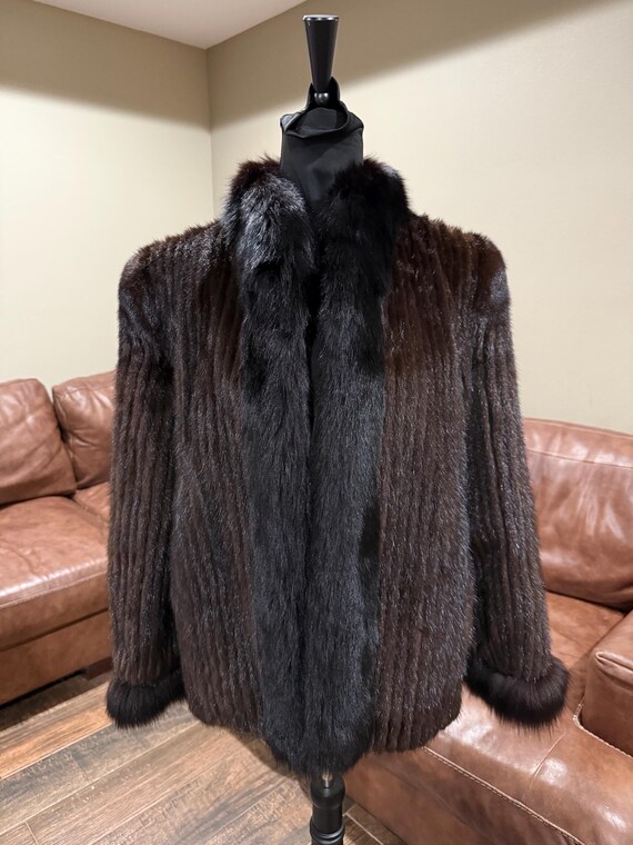 Vintage Saga Mink Fur Coat, Ranch Mink Fur, Fur Coat, Vintage Mink Fur, Mahogany Mink Fur, Female Mink Fur