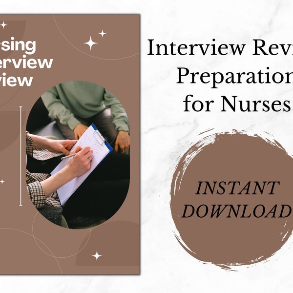 Nurse Interview Review, Interview Questions, Interview Study Guide, Job Interview Review, New Grad Nurse Prep, Registered Nurse Application