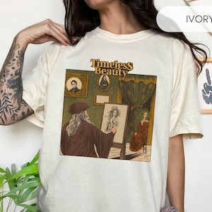 Leonardo Da Vinci Renaissance Art Portrait T-Shirt