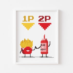 Pixelated Art 8-bit Pixelart Video Game Pixel Artwork Retro Gaming Lofi Aestheitc 80s Video Game Room Decor Homeoffice Decor Gaming Wallart