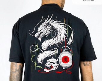 Camiseta de dragón japonés: estilo urbano vintage japonés
