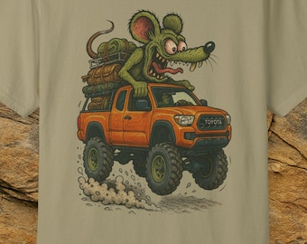 Monster Rat Overlander Tacoma T-Shirt: Ed Roth Inspired Car Enthusiast Tee