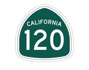 カリフォルニア州道60号線の道路標識ステッカー、ロードトリップ