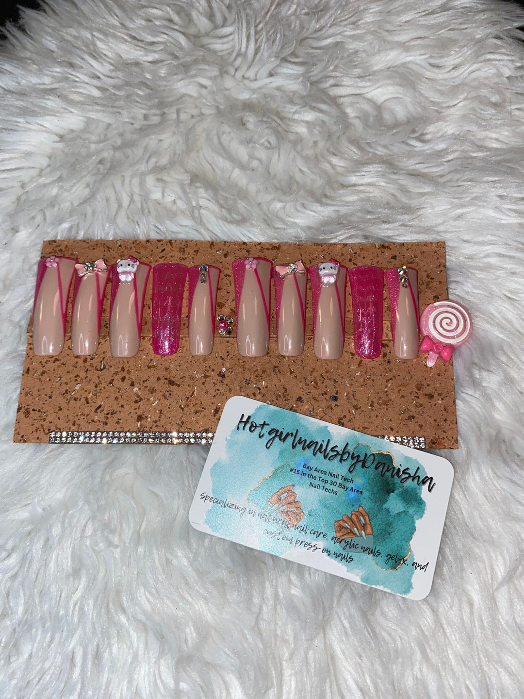 Hello Kitty Press on Nails Etsy