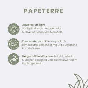 Post- und Grußkarten nachhaltig aus Graspapier, hergestellt in Deutschland. Hochzeitskarte personalisiert eco friendly von Papeterre.