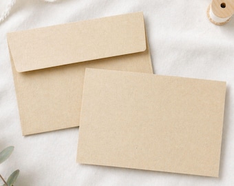 Nachhaltige Briefumschläge C6 | Graspapier Umschläge A6 | Eco Briefkuvert blanko | Zero Waste Papeterie Umschlag