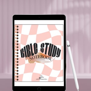 Digital Christian Girl Bible Study Notebook