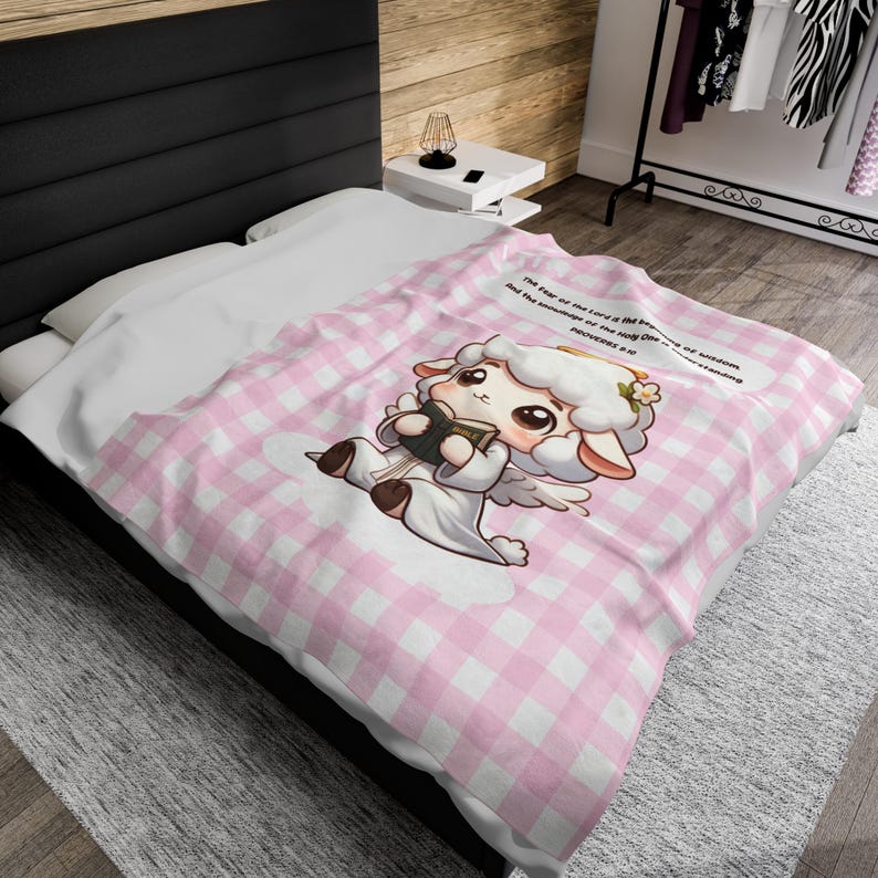 Christian Blanket Bible Verse Blanket Proverbs 910 Throw Blanket Cute