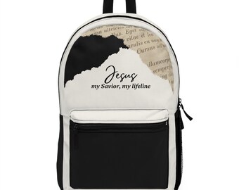 Christian Backpack with Jesus My Savior Design