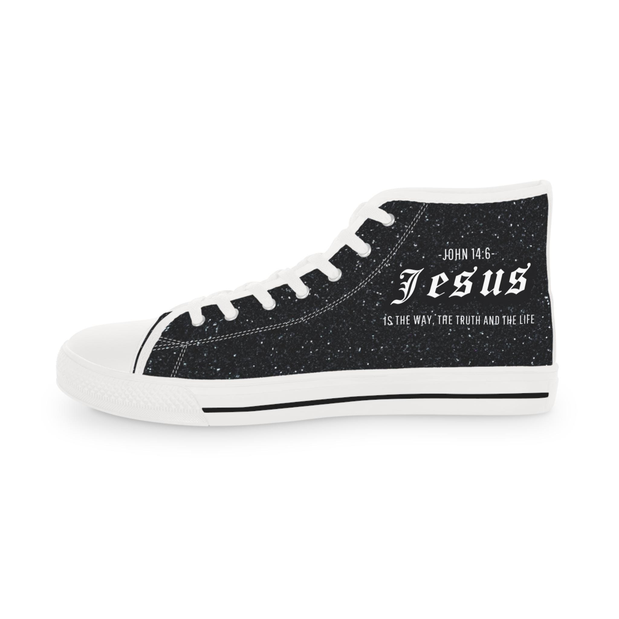 Jesus Sneakers Men's High Top Sneakers Christian Sneakers John 14