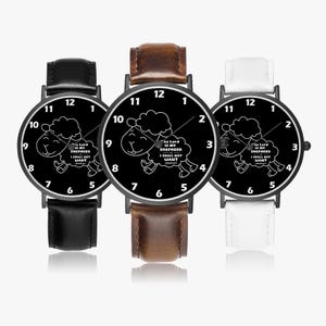 Christian Watch | Psalm 23 Quartz Watch | Leather Band Minimalist Watch | Cute Christian Accessories | Faith Gift | Bible Verse Watch