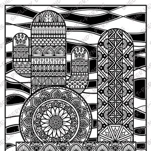 Mandala 15 - Digital downloadable mandala drawing