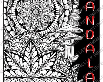 Mandala 1-20 Gedruckte Mandala Ausmalseiten