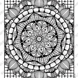 Mandala 2 - Digital downloadable mandala drawing