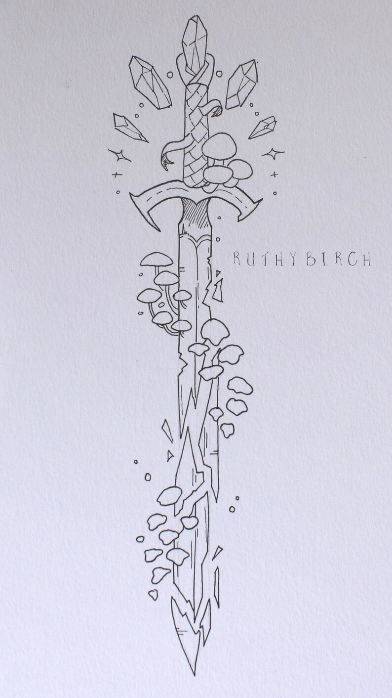 Custom Tattoo Commission | Hand Drawn Tattoo Design | Personalized ...