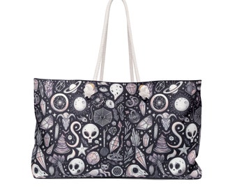 Weekender Tote Bag, Witchy Aliens