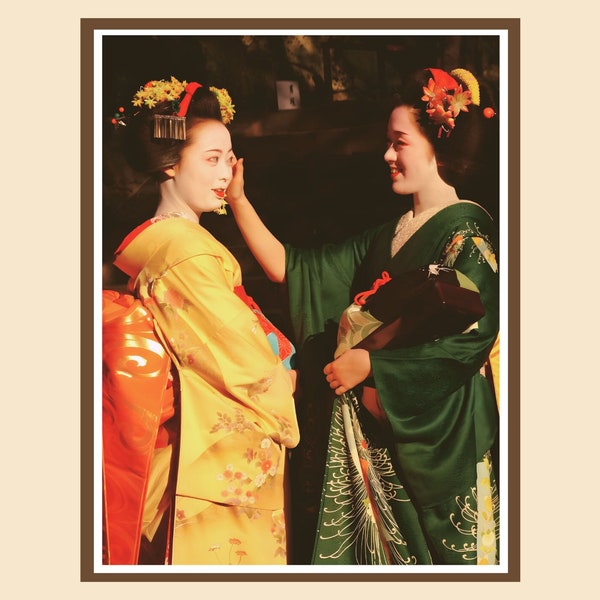 Geisha Digital Image - Maiko -  Kyoto - Japan - Chion-in Temple - Wall Art - Home Decor - Poster - Portrait - Photography - Digital