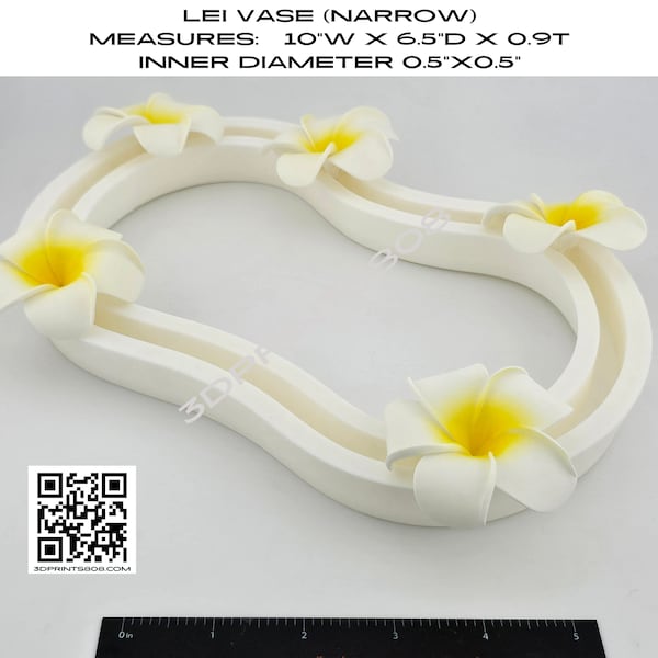 3D Printed Lei Vase (Narrow Version)