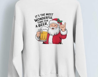 Most Wonderful Time For A Beer Christmas Sweater
