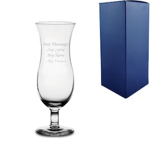 Personalised Engraved 15oz Squall Cocktail Glass With Gift Box | Custom Cocktail Glasses, Birthday Gifts For Her, Gift For Adults, Drinkware