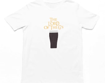 Camiseta de El Señor de los G / Camiseta unisex divertida para adultos inspirada en Guinness, regalos para amantes de Guinness, cultura de pub, Split The G