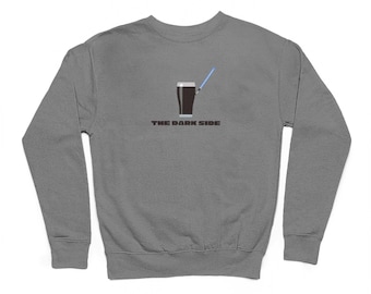 The Dark Side Sweater | Funny Men's Unisex Guinness Inspired Adults Sweater, Guinness Lover Gift, Jumper, Sweatshirt Gifts, Pub