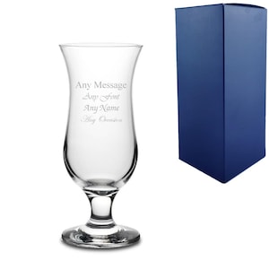 Personalised Engraved 16.5oz Squall Cocktail Glass With Gift Box | Custom Cocktail Glasses, Birthday Gifts For Her, Summer Party Gift