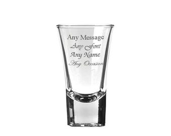 Personalised Engraved Boston Shot Glass 1.2oz With Gift Box | Custom Shot Glasses, Birthday Gifts For Him & Her, Best Man Groomsmen Gift