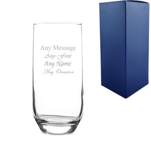Personalised Engraved Sude Hiball Gin Cocktail Glass With Gift Box | Custom Cocktail Glasses, Birthday Gifts For Her