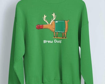 Brew Dolf Reindeer Christmas Sweater