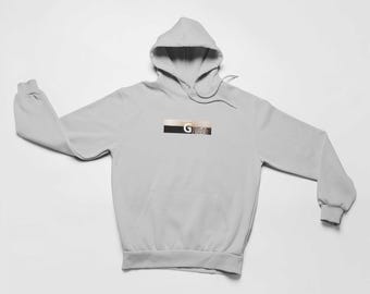 Split The G Box Logo Style Hoodie - Funny Men's Unisex Guinness Inspired Adults Jumper, Guinness Lover Gift, Hoody Gifts, Pub Culture
