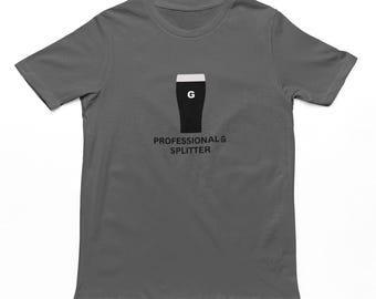 Professioneel T-shirt G-splitter | Grappige mannen dames-T-shirt Guinness geïnspireerd op Guinness geïnspireerd volwassenen, Guinness geïnspireerd cadeau, top, T-shirt, pubcultuur