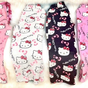 Hello Kitty Pyjama Bottoms Sanrio Pyjama Pants Kawaii Plush Sanrio Gifts For Her Young Womans Pyjamas Pants