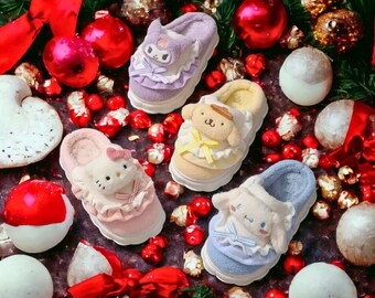 Non Slip Sanrio Slippers Kawaii Design Perfect for Anime LoversSanrio  Slippers Cute Kawaii Design for Indoor Wear Ideal Gift for Anime Fans