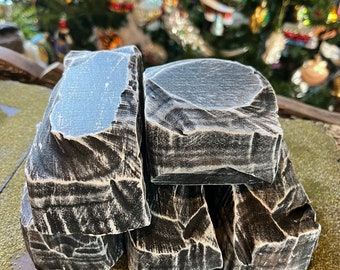 Boulder Rock set of 5 - Christmas or Halloween village accessory