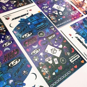 Ateez Sticker Sheet | World EP.FIN: WILL | Kpop Atiny Seonghwa Hongjoong Yunho Yeosang San Mingi Wooyoung Jongho  | Cute Sparkle Crazy Form
