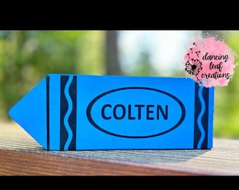 Personalized Crayon Sign
