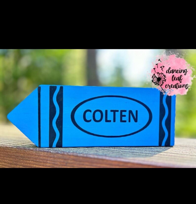 Crayon Sign In Personalized Crayon Sign - Etsy