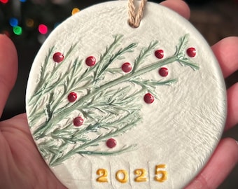 Handmade Clay Christmas Ornament