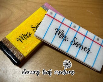 Personalized Whiteboard / Chalkboard Eraser