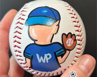 Personalized Hand-Painted Baseball