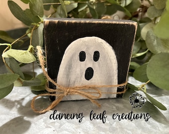 Eerie Halloween Ghost Shelf Sitter
