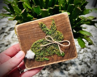 Moss Bunny | Shelf Sitter