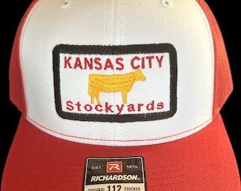 Kansas City  Stockyards Truckers Cap Red